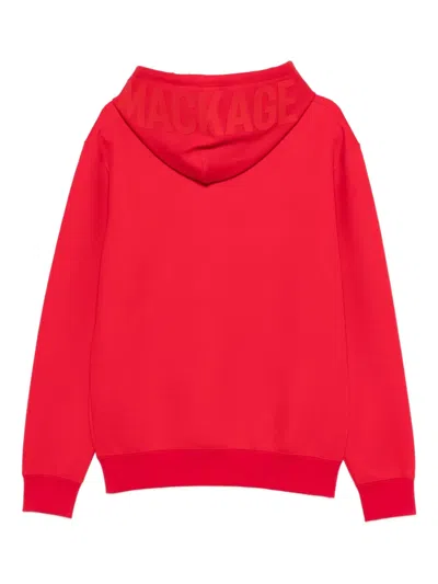Mackage Logo-detail Hoodie In Red