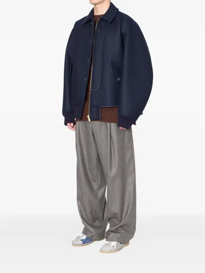 Kolor Check-pattern Tailored Trousers In Gray