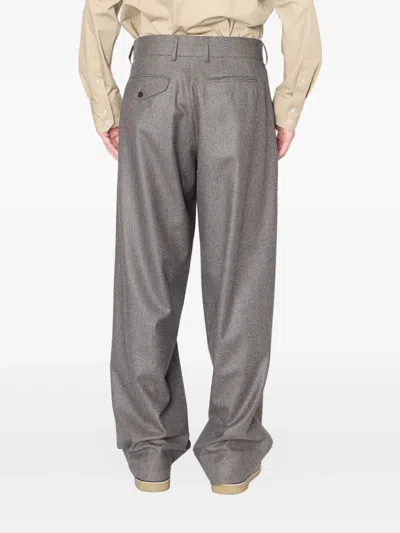 Kolor Check-pattern Tailored Trousers In Gray