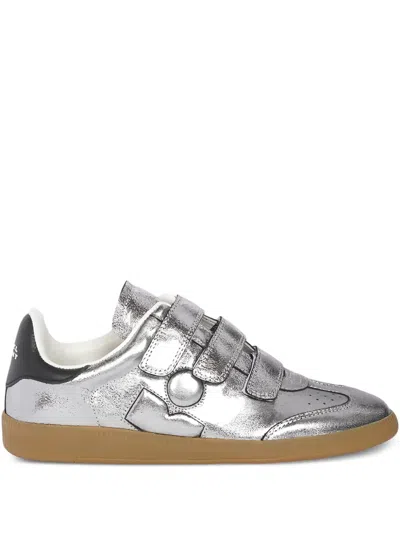 Isabel Marant Festive Beth Metallic Leather Low-top Sneakers In Multi