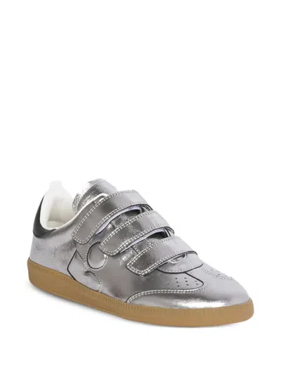Isabel Marant Festive Beth Metallic Leather Low-top Sneakers In Multi