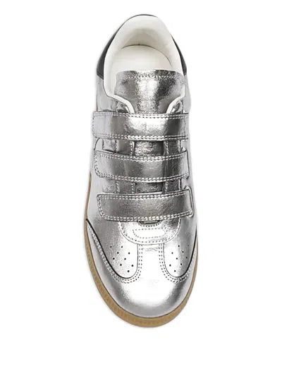 Isabel Marant Festive Beth Metallic Leather Low-top Sneakers In Multi