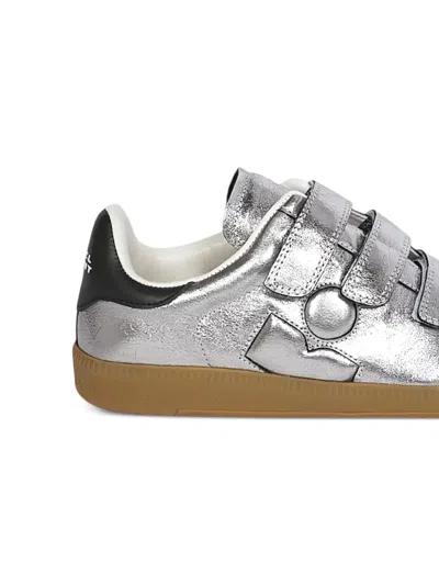 Isabel Marant Festive Beth Metallic Leather Low-top Sneakers In Multi