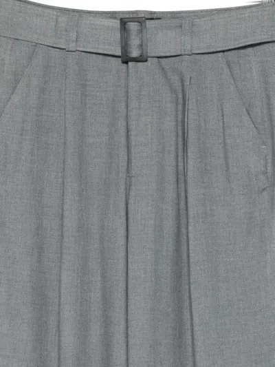 Dondup Belted Pants In Gray
