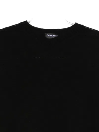 Dondup Round-neck Sweater In Black
