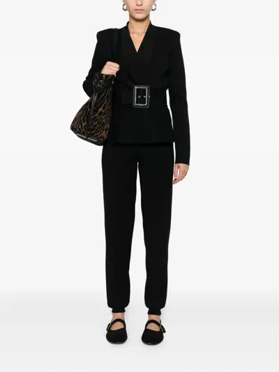 Twinset Drawstring-waist Pants In Black