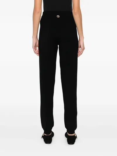 Twinset Drawstring-waist Pants In Black