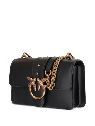 Pinko Structured Black Bag With Clean Lines And Modern Appeal In Black