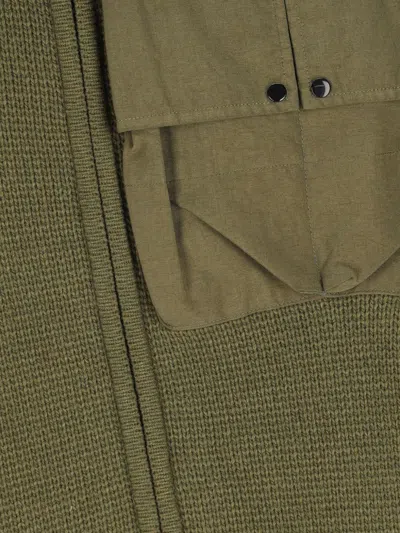 C.p. Company Zip-up Patch-pocket Hoodie In Green