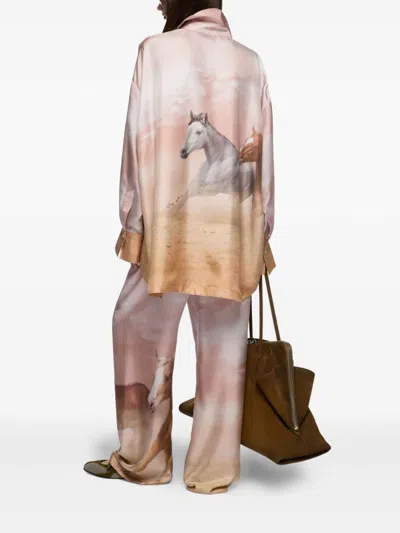 Attico Diana Shirt In Multi