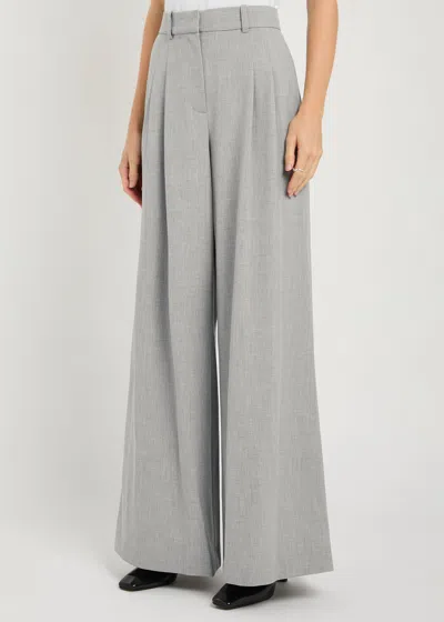 Simkhai Clayton Wide-leg Woven Trousers In Gray