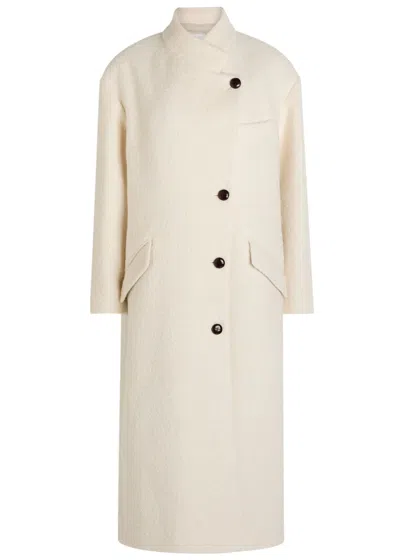 Isabel Marant Étoile Button-fastening Collar Coat In Nude
