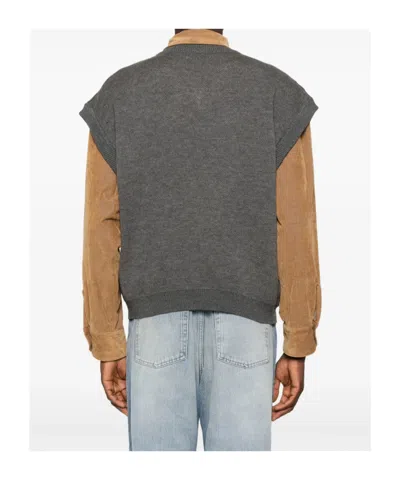 Magliano Wool Vest With Print In Gray