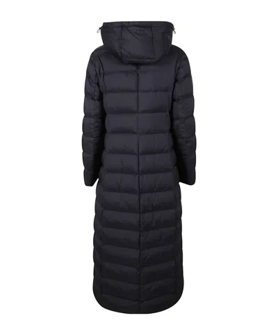 Herno Long Hooded Quilted Padded Outerwear In Black
