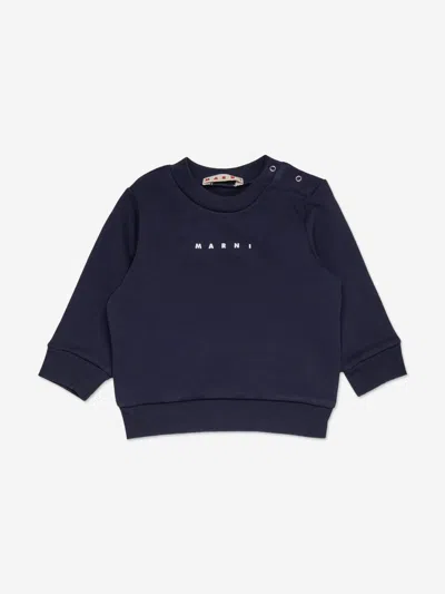Marni Baby Logo Tracksuit In Blue