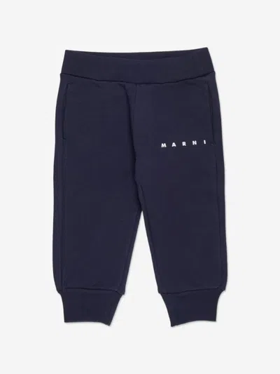 Marni Baby Logo Tracksuit In Blue