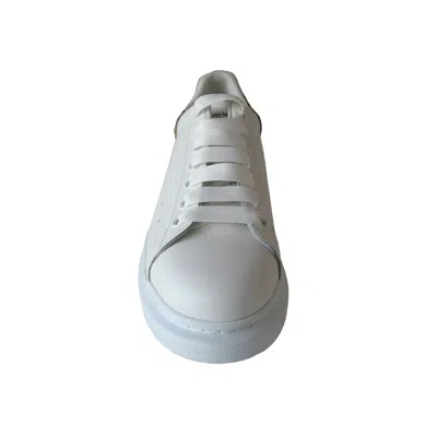 Alexander Mcqueen Leopard Print Oversized Sneakers White In White