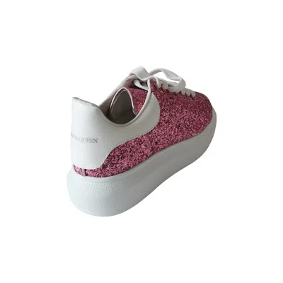 Alexander Mcqueen Oversized Glitter Sneakers Pink In Purple