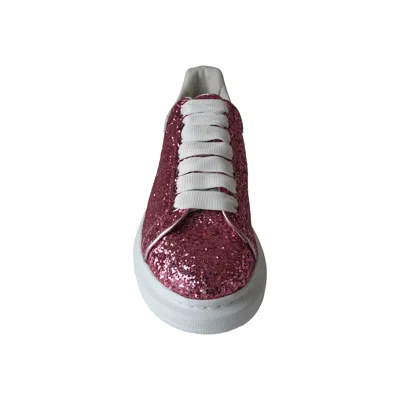 Alexander Mcqueen Oversized Glitter Sneakers Pink In Purple
