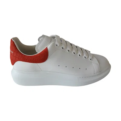 Alexander Mcqueen Oversized Sneakers White Red In White