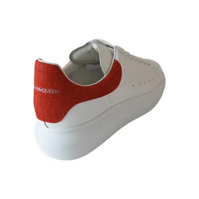Alexander Mcqueen Oversized Sneakers White Red In White