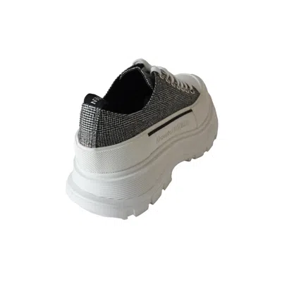 Alexander Mcqueen Tread Slick Plaid Lace-up Sneakers Grey In Multi