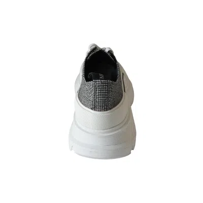 Alexander Mcqueen Tread Slick Plaid Lace-up Sneakers Grey In Multi