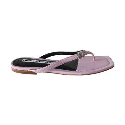 Alexander Wang Ivy Thong Slide Pink In Purple