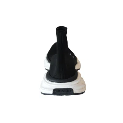 Balenciaga 3xl Sock Recycled Knit Sneakers Black White In Black