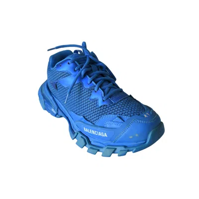 Balenciaga Track 3 Mesh Chunky Sneakers Blue In Blue