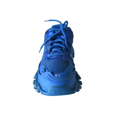 Balenciaga Track 3 Mesh Chunky Sneakers Blue In Blue