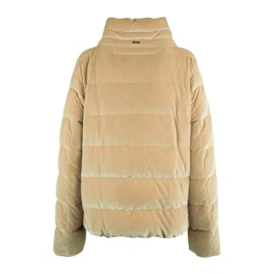 Herno Smooth Velvet Jacket In Neutral