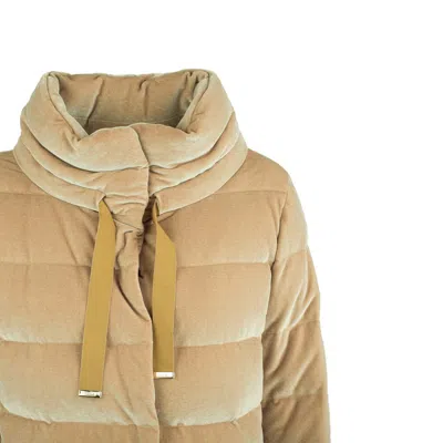 Herno Smooth Velvet Jacket In Neutral