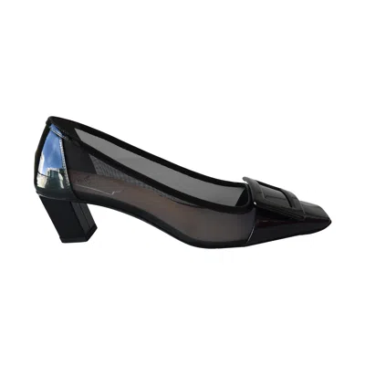 Roger Vivier Women's Belle Vivier Net Pumps In Black