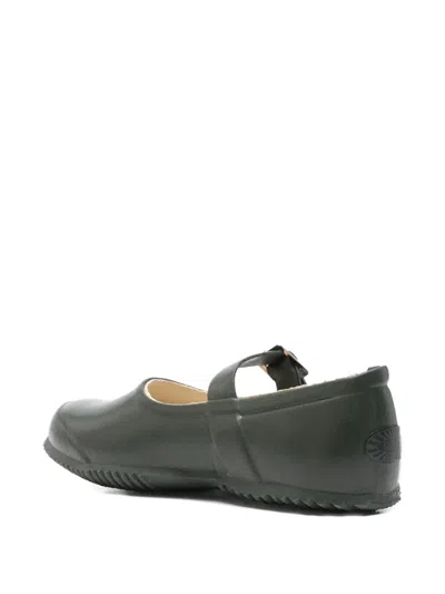 Superga 803 Mary-jane Rubber Ballet Flats In Green