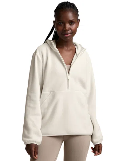 Beyond Yoga Explorer Half Zip Sweatshirt In White