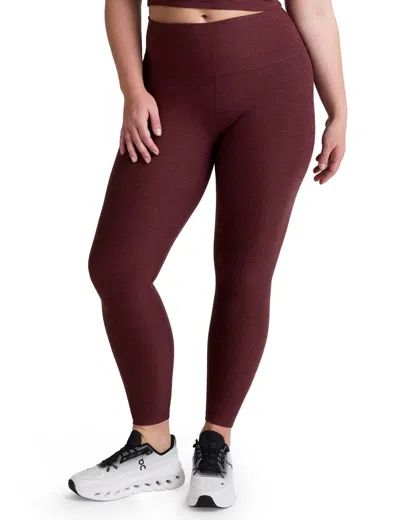 Beyond Yoga Women's Spacedye Caught In The Midi High Waisted Legging In Brown
