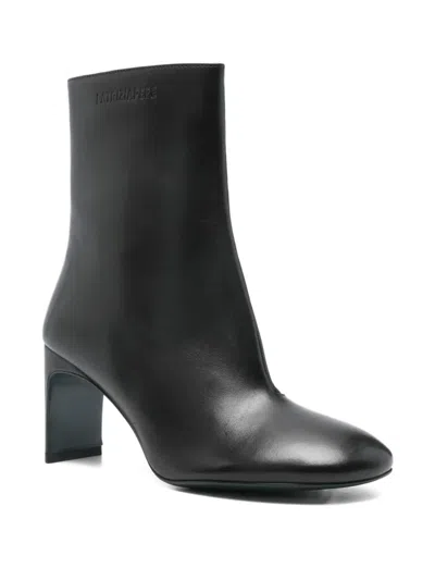 Patrizia Pepe 80mm Leather Boots In Black