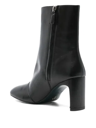 Patrizia Pepe 80mm Leather Boots In Black
