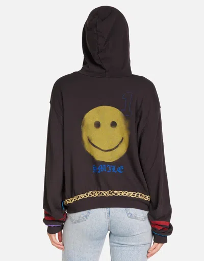 Lauren Moshi X Lachelle X Spray Happyface Elements In Black