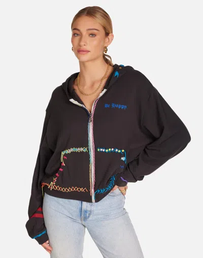 Lauren Moshi X Lachelle X Spray Happyface Elements In Black