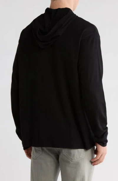 Abound Waffle Knit Thermal Hoodie In Black