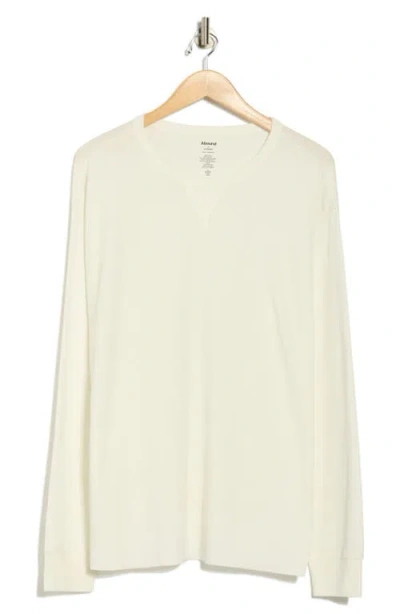 Abound Oversize Crewneck Thermal Top In White