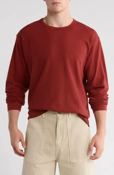 Abound Oversize Crewneck Thermal Top In Red