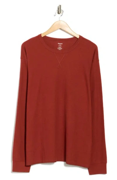Abound Oversize Crewneck Thermal Top In Red