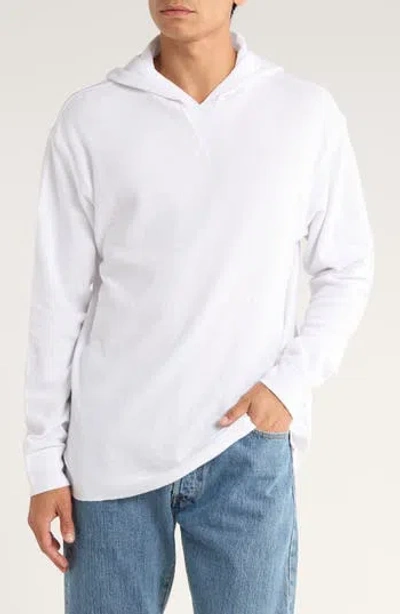 Abound Waffle Knit Thermal Hoodie In White