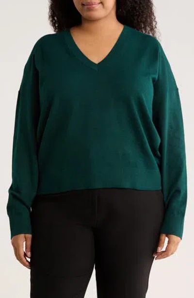 Nordstrom Rack V-neck Pullover Sweater In Green