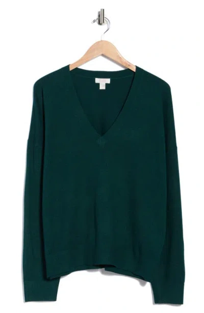 Nordstrom Rack V-neck Pullover Sweater In Green