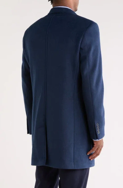 Nordstrom Rack Silk Top Coat In Blue