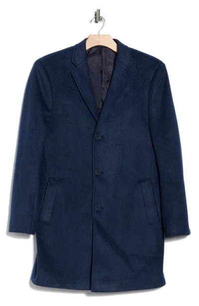 Nordstrom Rack Silk Top Coat In Blue